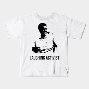 Laughing Activist Green Shirt Guy Kids T-Shirt